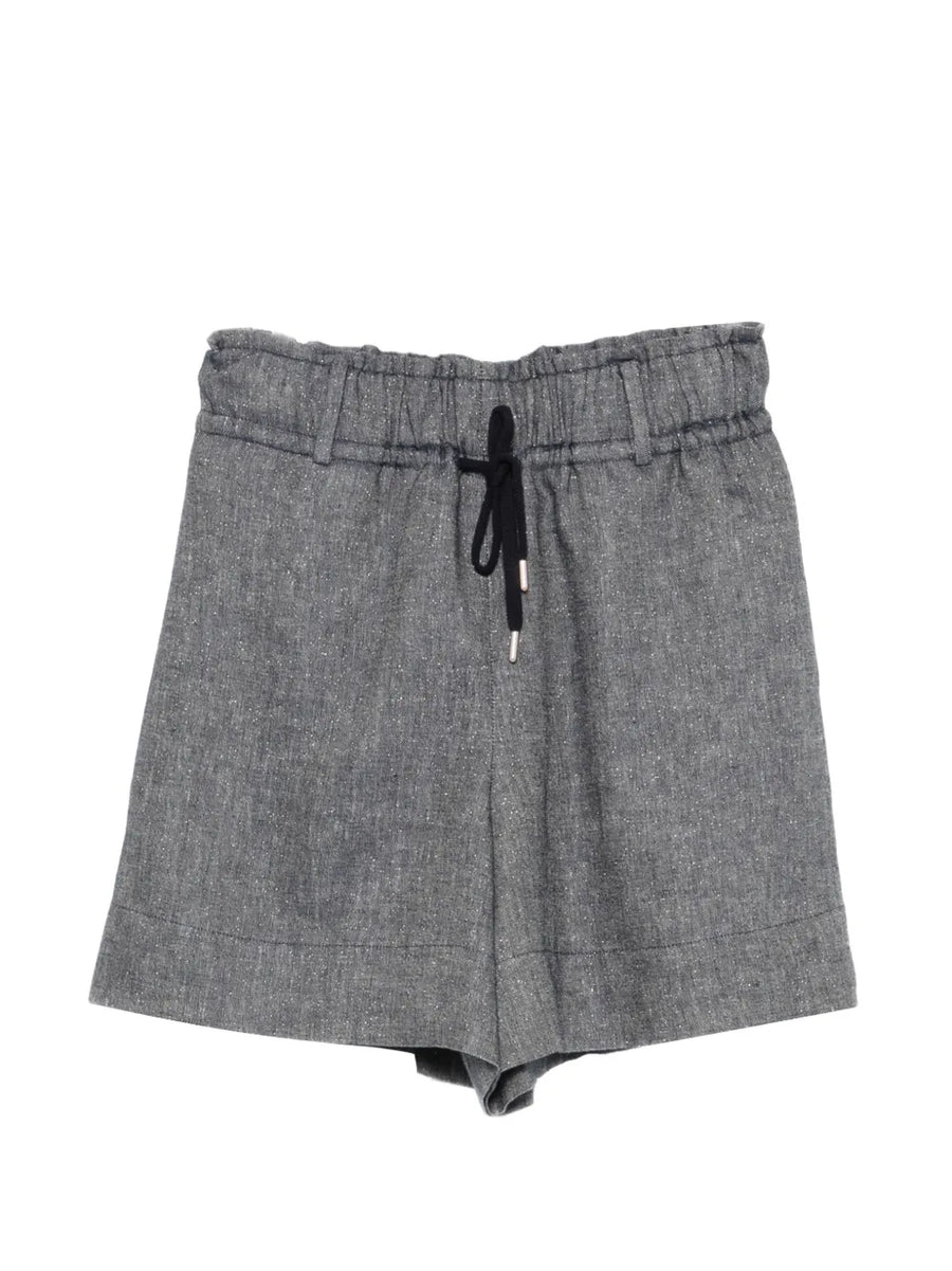 Eleventy Outer: Linen 73% shorts in gray