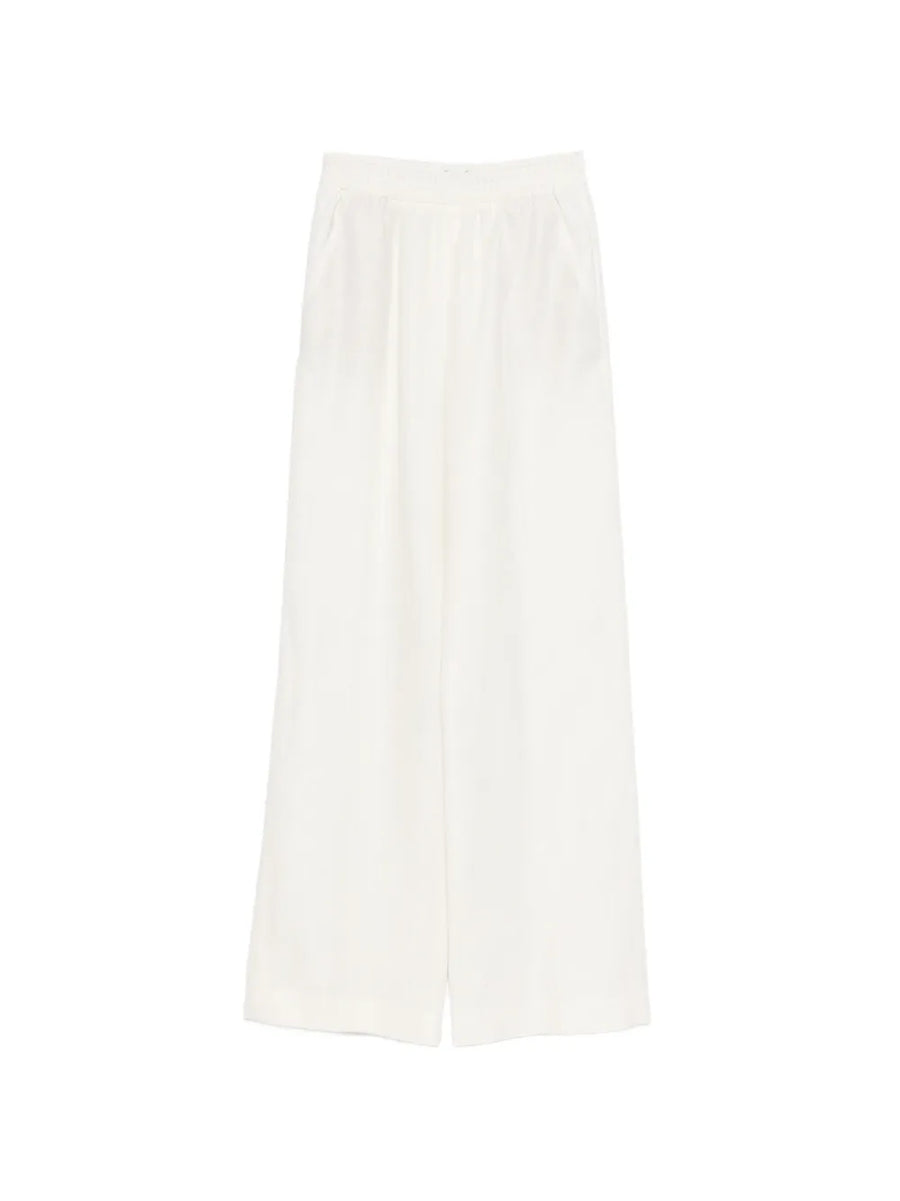 Eleventy Linen/Flax 73% trousers in ivory