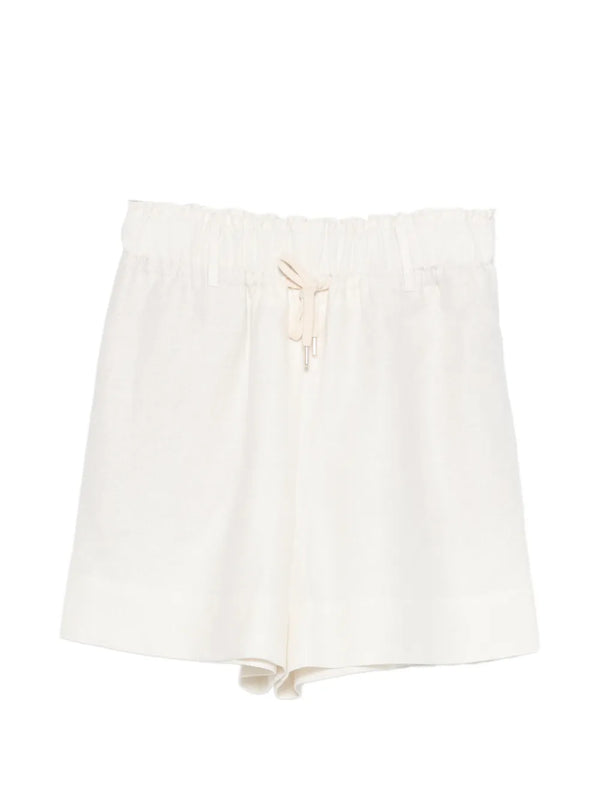 Eleventy Outer: Linen/Flax 73% shorts in ivory