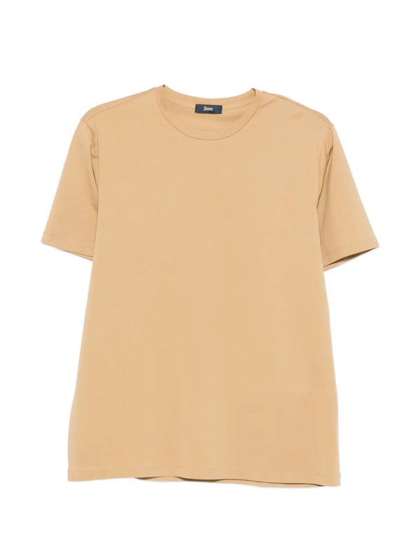 Herno Cotton 92% t-shirt in beige