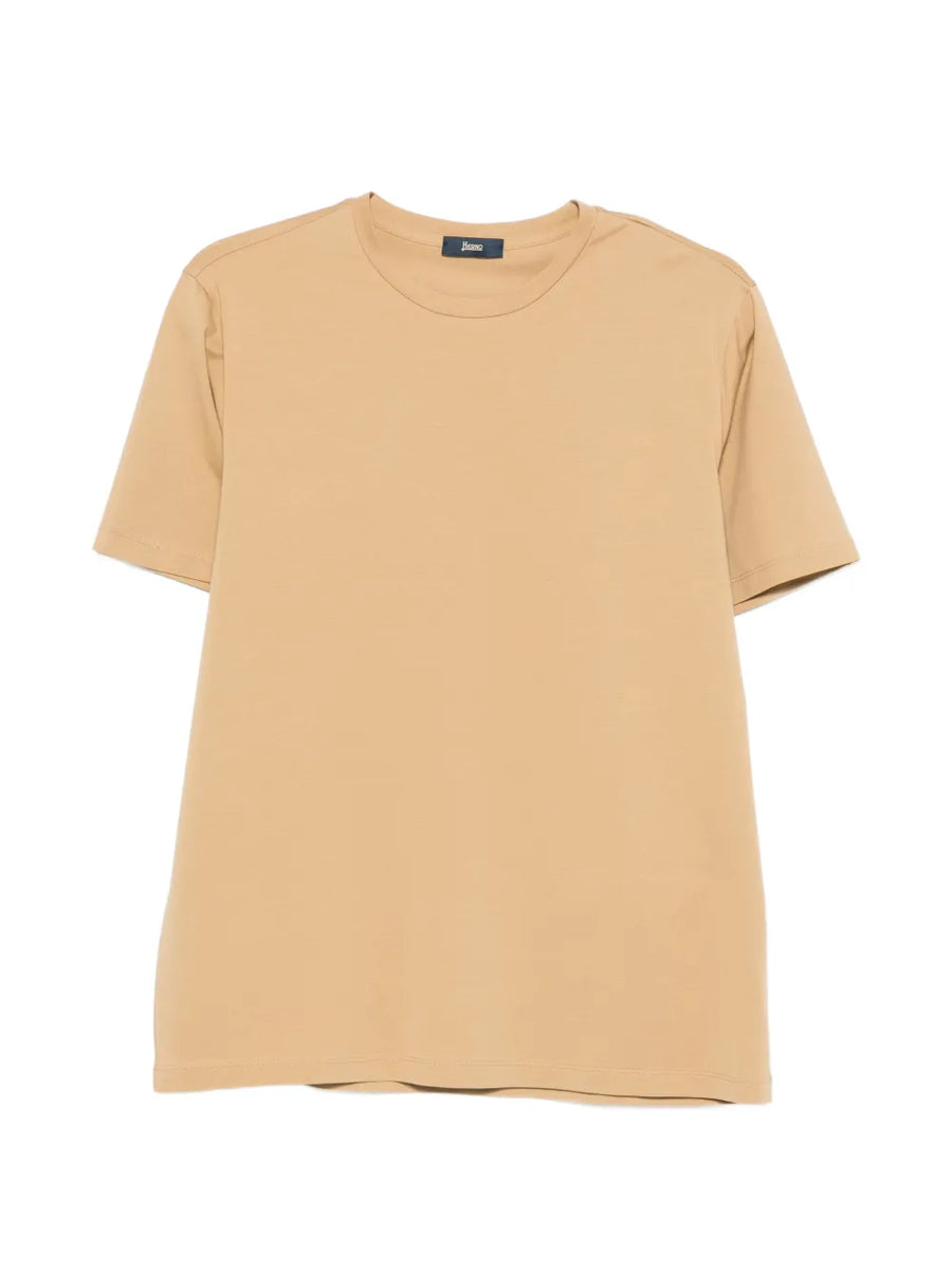 Herno Cotton 92% t-shirt in beige