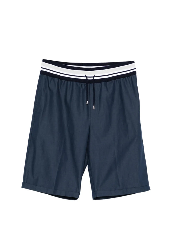 Panicale Cotton 100% shorts in navy