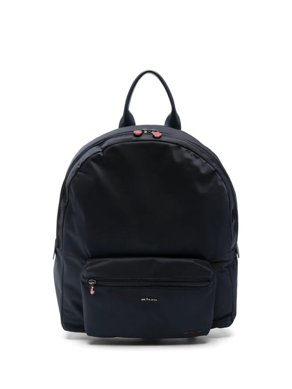 Kiton Outer: Fabric 100% backpack in navy