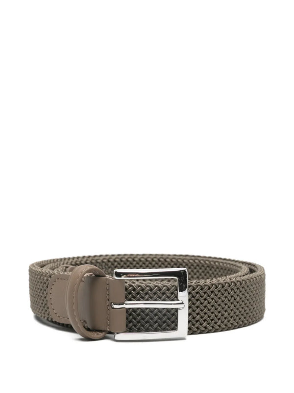 Kiton Fabric 100% belt in taupe