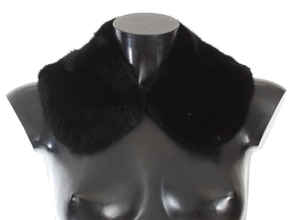 Dolce & Gabbana 100% Mink (visone) Fur shawl in black