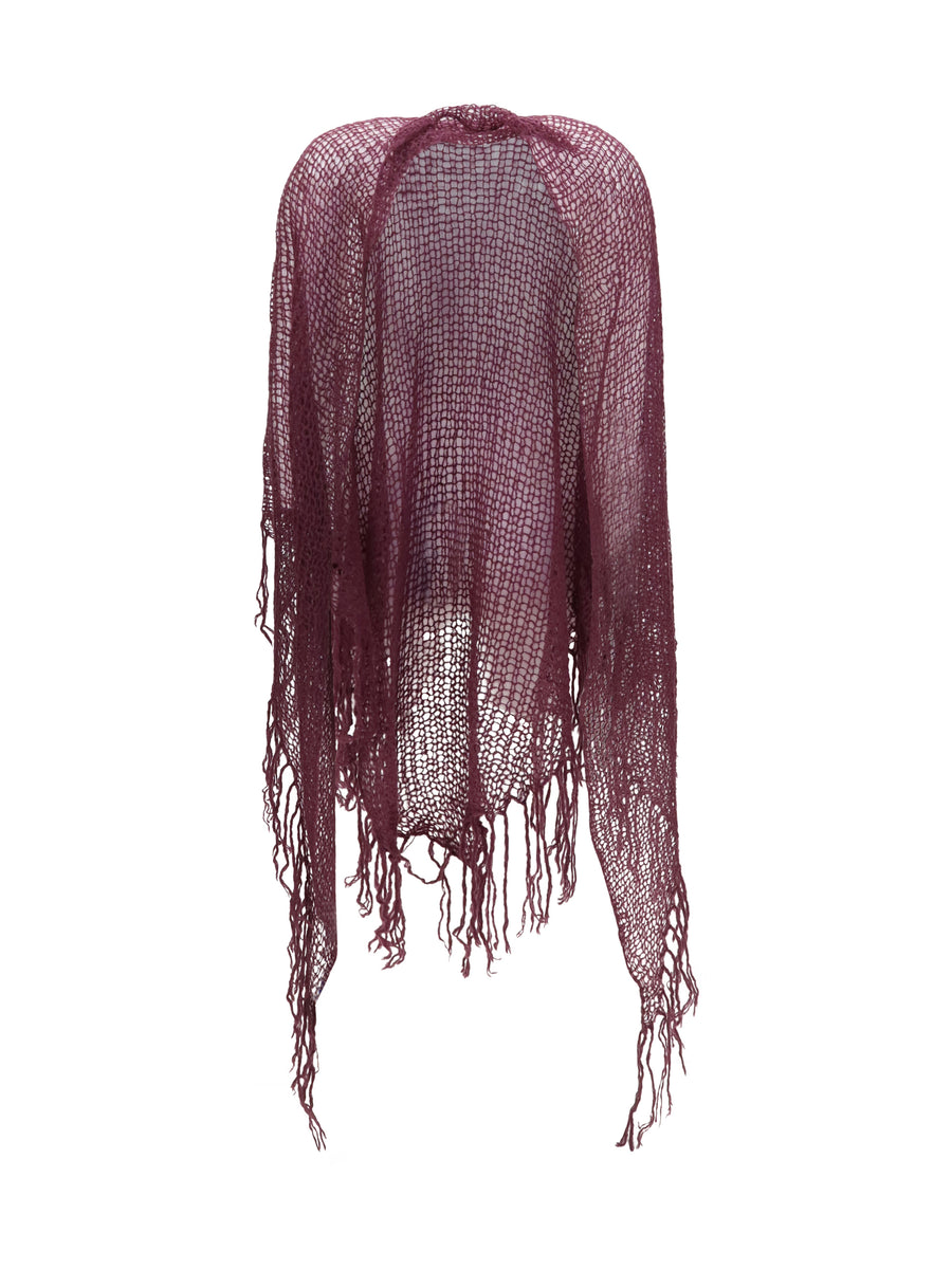 Mirror In The Sky 100% Kashmir/Capra Hircus scarf in purple