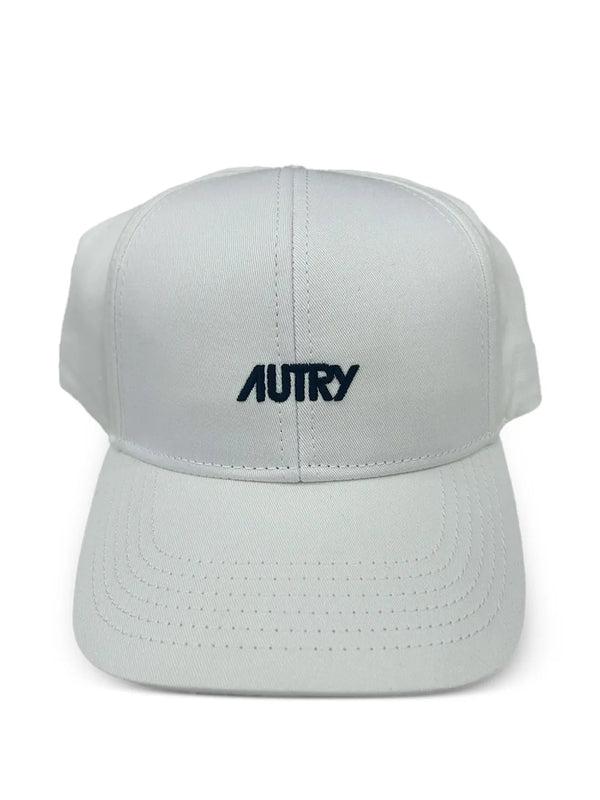 Autry 100% cotton baseball cap in white