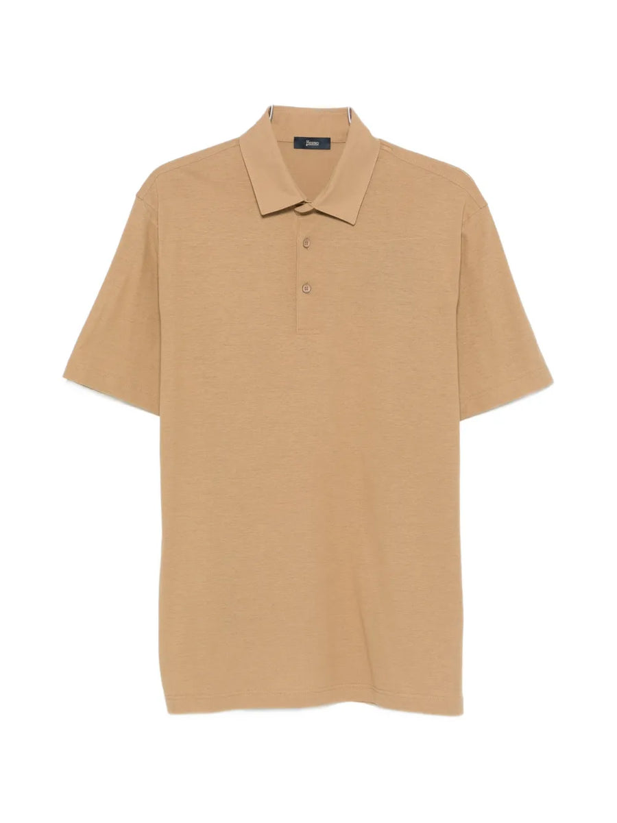 Herno Cotton 100% polo shirt in beige