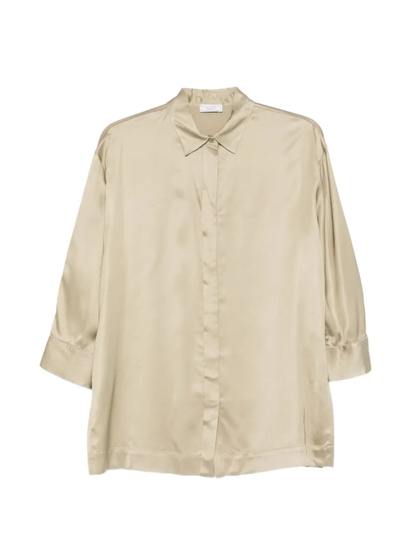 Peserico Viscose 100% shirt in taupe