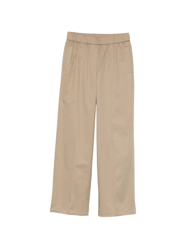 Peserico Outer: Cotton 97% trousers in beige