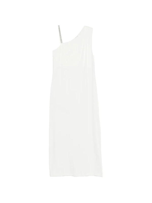 Panicale Cotton 94% dress in cream