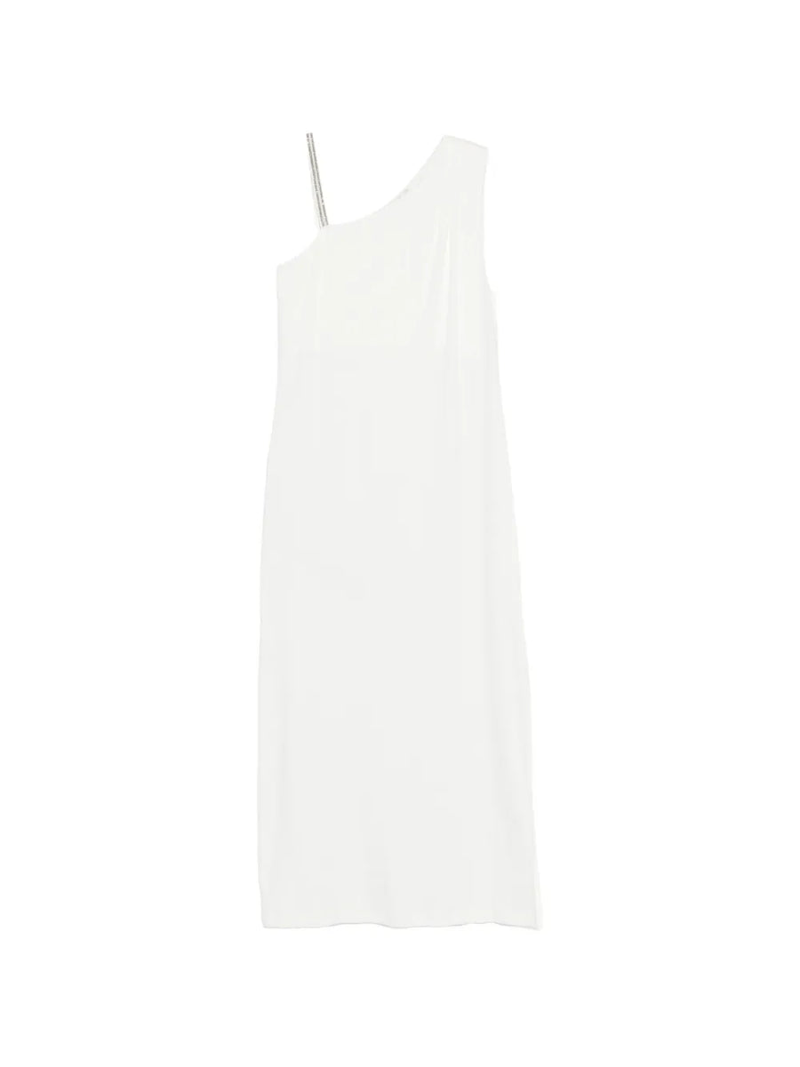 Panicale Cotton 94% dress in cream