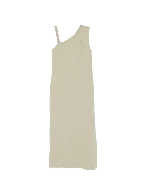 Panicale Cotton 94% dress in cream