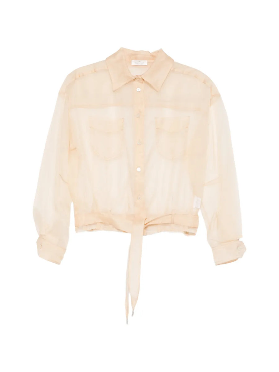 Panicale Silk 100% shirt in beige