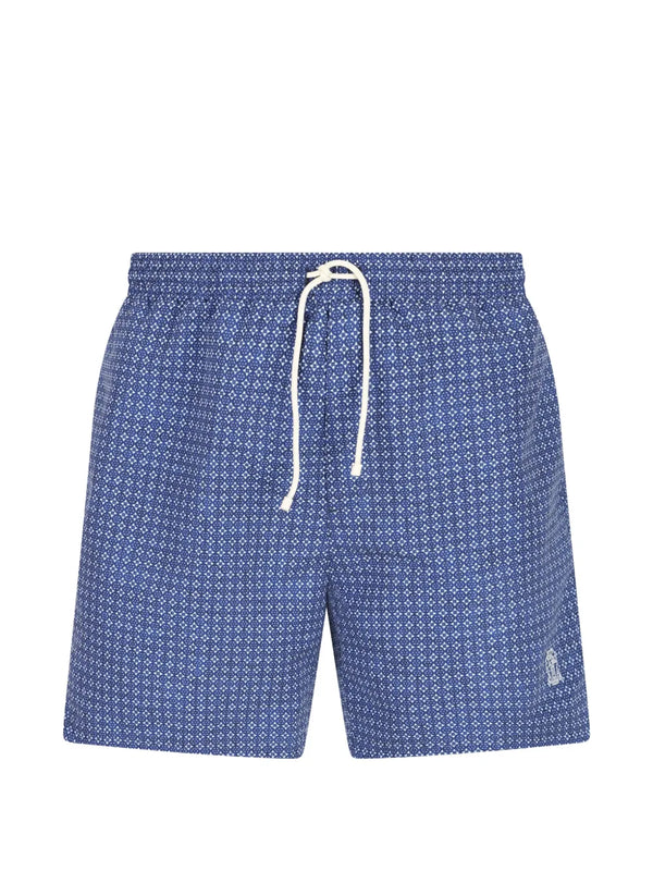Brunello Cucinelli Polyester 100% swim shorts in blue