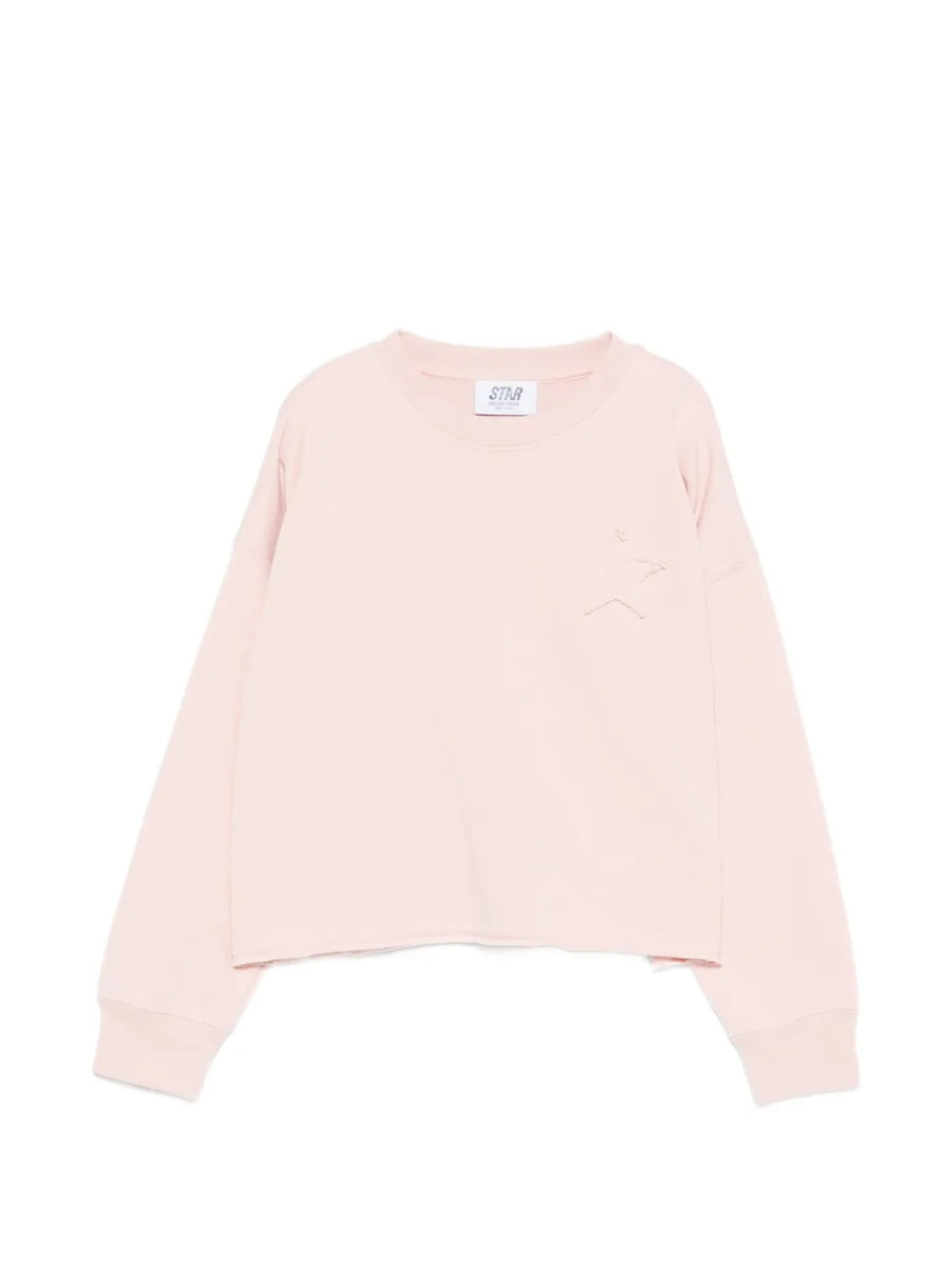 Golden Goose Cotton 95% sweatshirt in pink