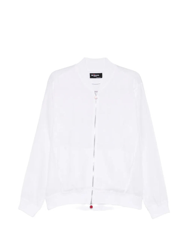 Kiton Linen/Flax 100% jacket in white