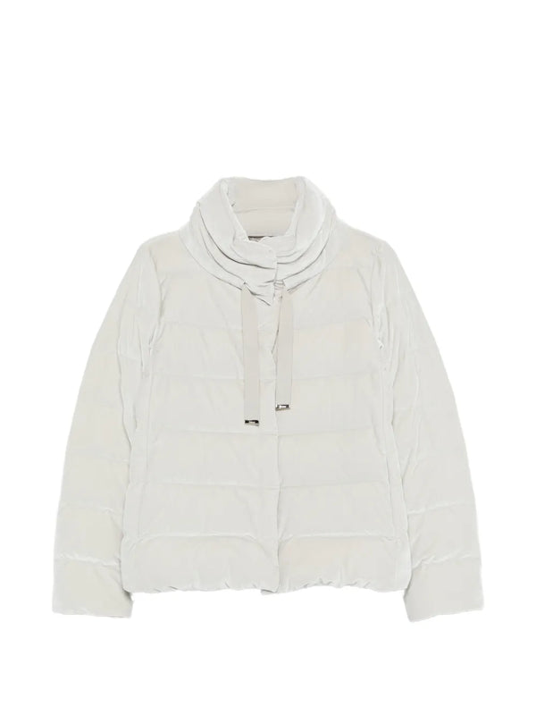 Herno Outer: Polyester 90% puffer jacket in white