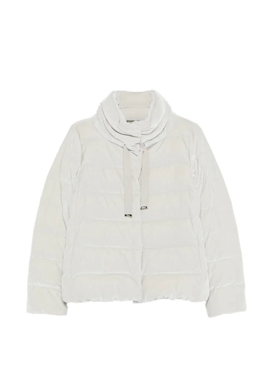 Herno Outer: Polyester 90% puffer jacket in white
