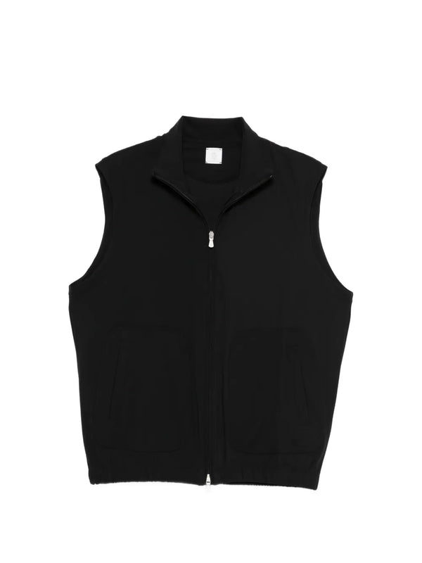 Eleventy Polyamide 68% vest in black