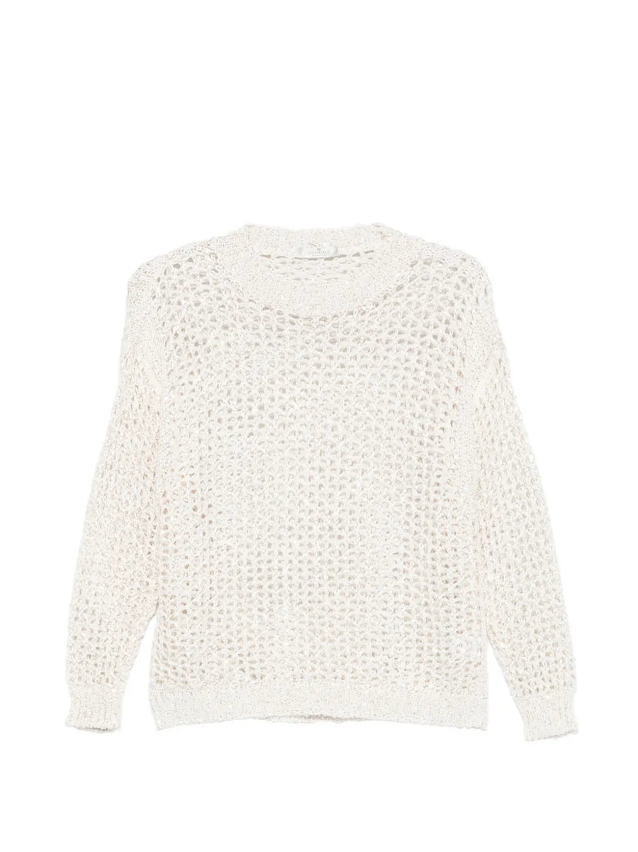 Panicale Cotton 80% sweater in cream