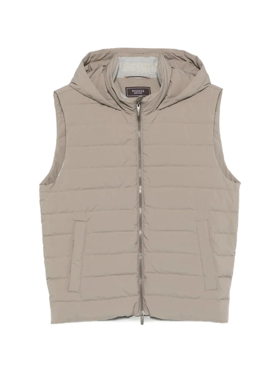 Peserico Polyester 85% gilet in beige