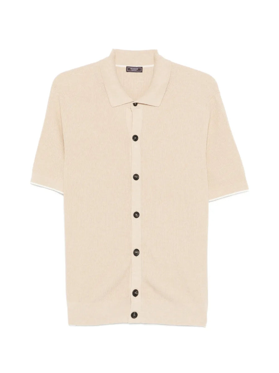 Peserico Cotton 100% polo shirt in beige