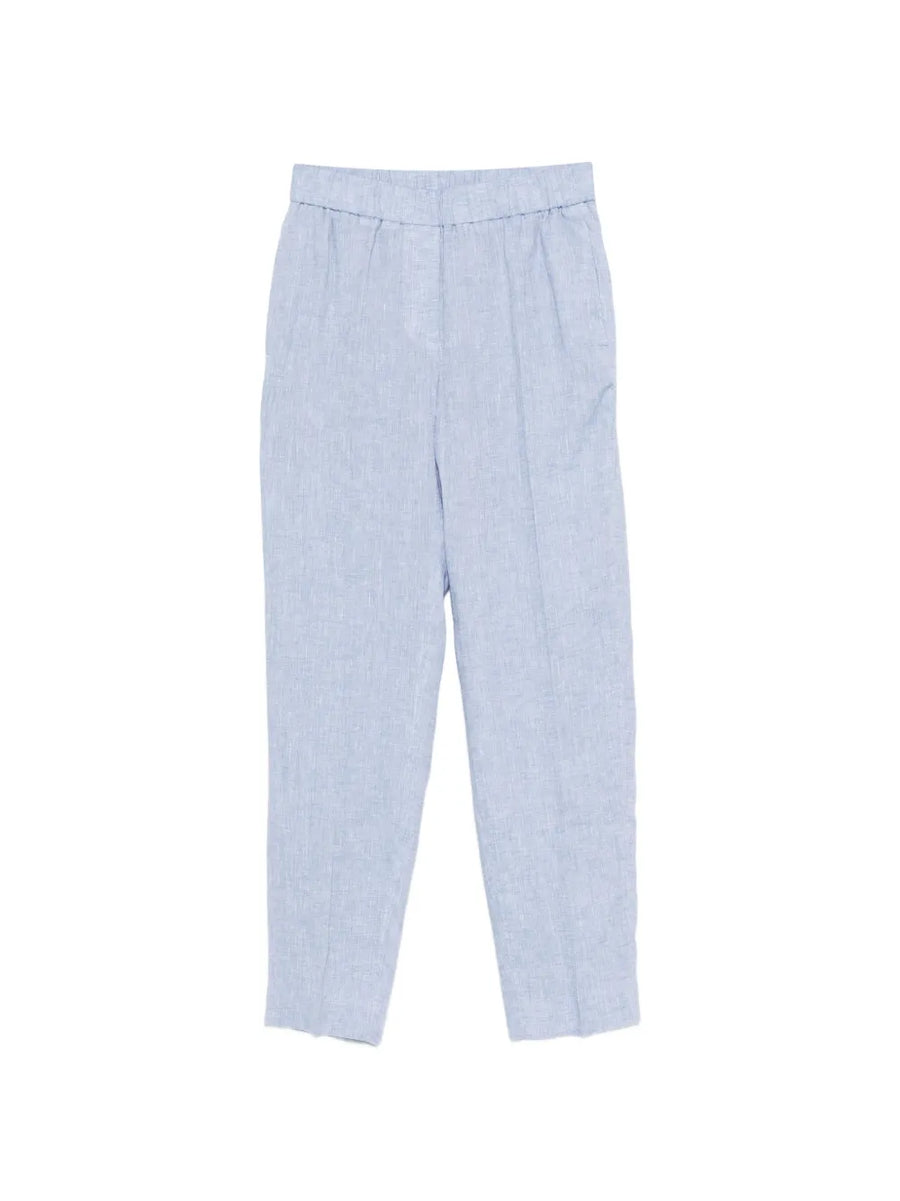 Peserico Outer: Linen 100%; Lining: Acetate 61% trousers in light blue