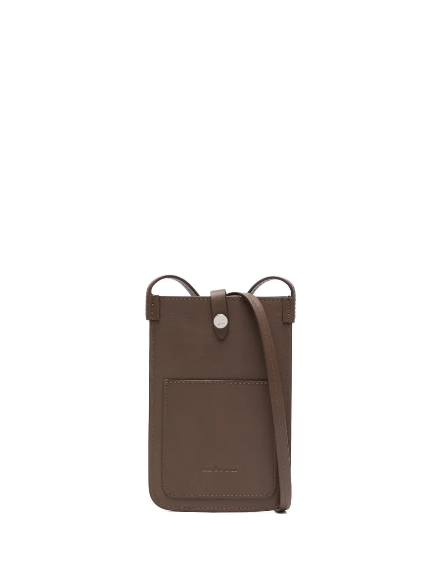 Kiton Calf Leather 100% crossbody bag in brown