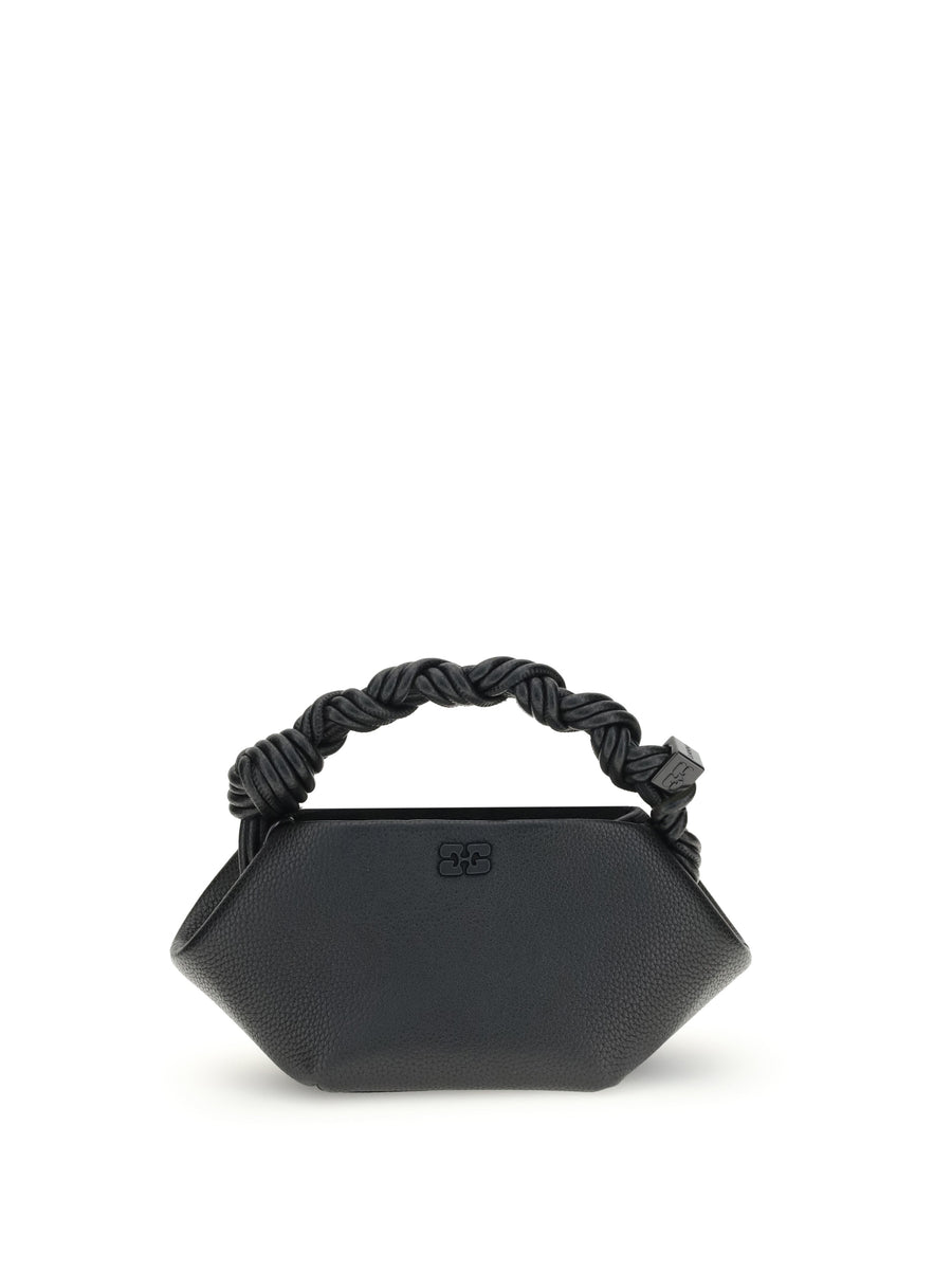 Ganni 52% recycled polyester mini bag in black