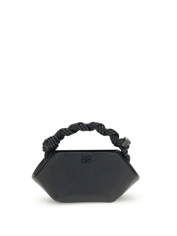 Ganni 52% recycled polyester mini bag in black