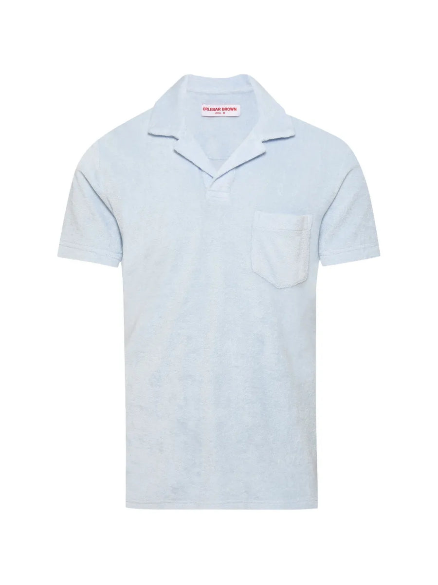 Orlebar Brown Organic Cotton 100% polo shirt in light blue