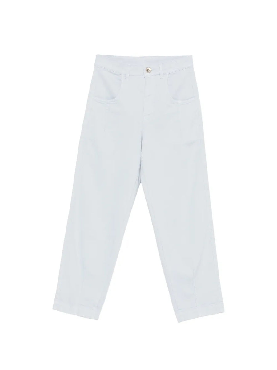 Eleventy Cotton 98% trousers in white
