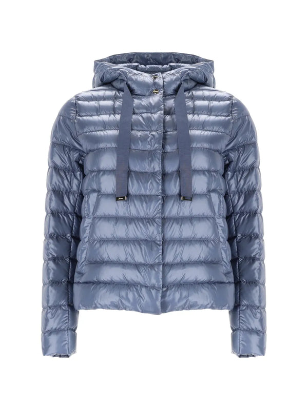 Herno Outer: Polyamide 100% down jacket in blue