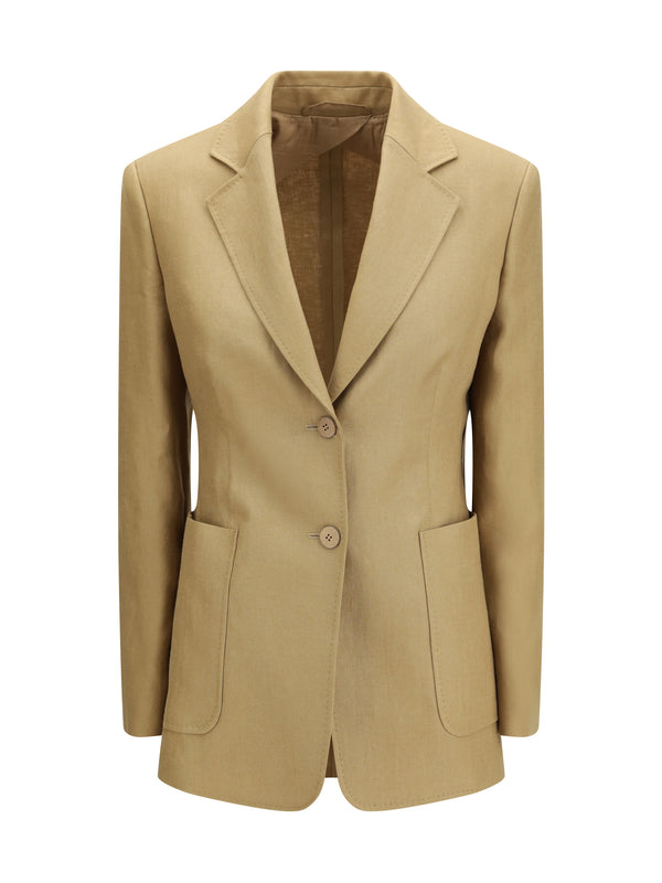 Max Mara 100% Linen blazer in beige