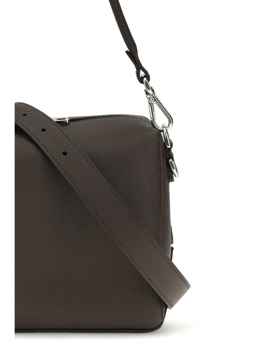 Shoulder Bag Lui Chocolate Calf Leather Chocolate/palladium