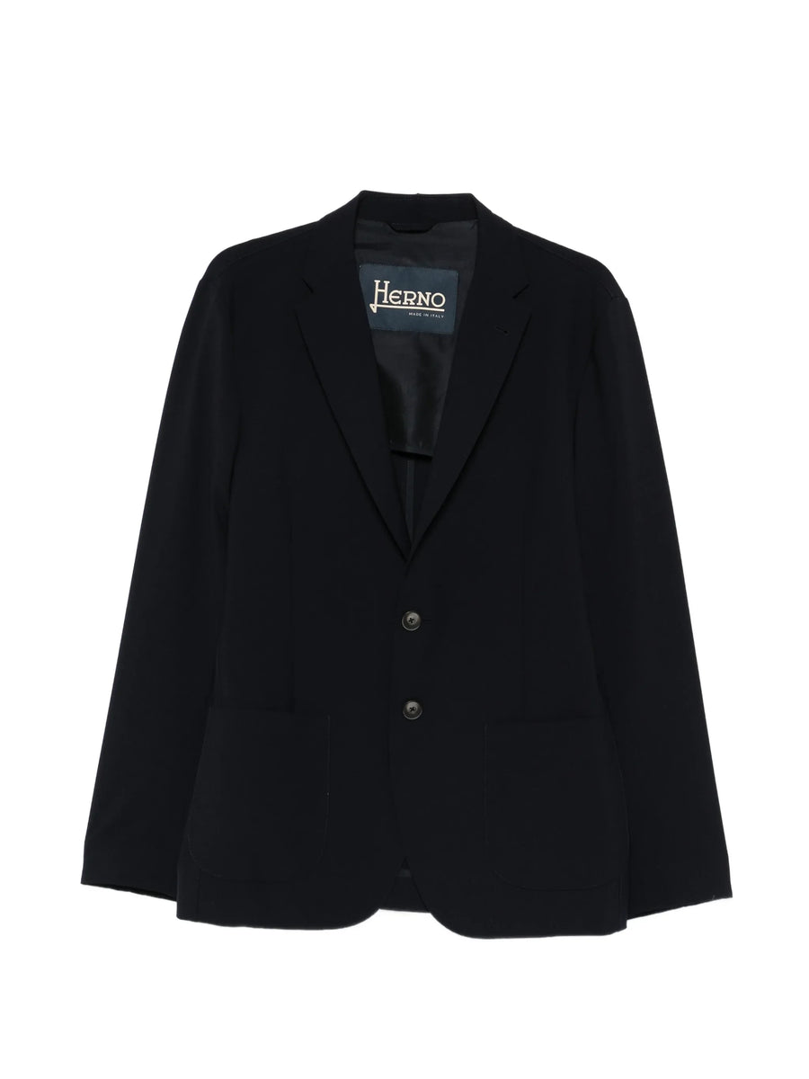 Herno Outer: Polyester 64% blazer in navy