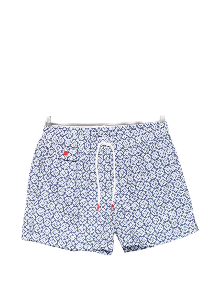 Kiton Polyester 100% swim shorts in blue