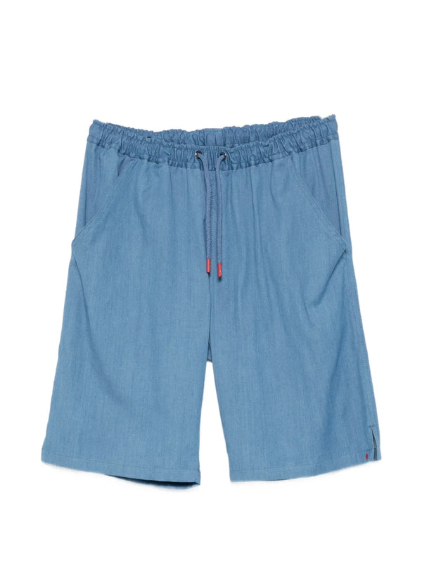 Kiton Cotton 96% shorts in blue