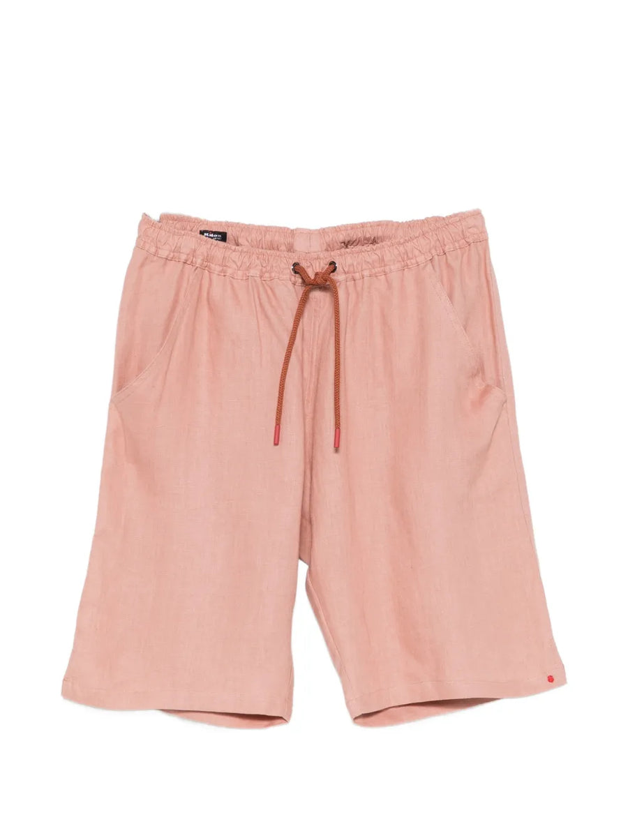Kiton Linen 100% shorts in pink