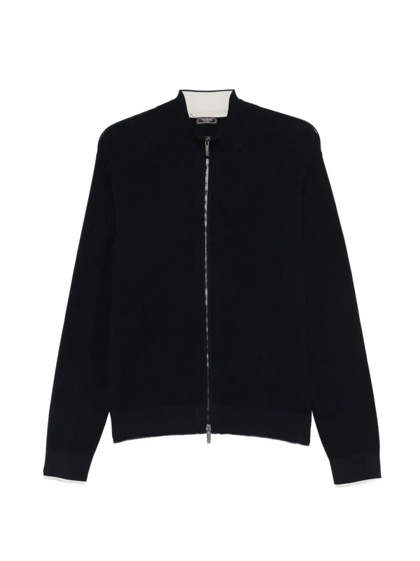 Peserico Cotton 100% cardigan in navy