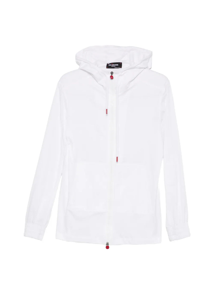 Kiton Cotton 100% sweatshirt in white