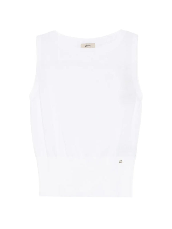 Herno Cotton 100% tank top in white