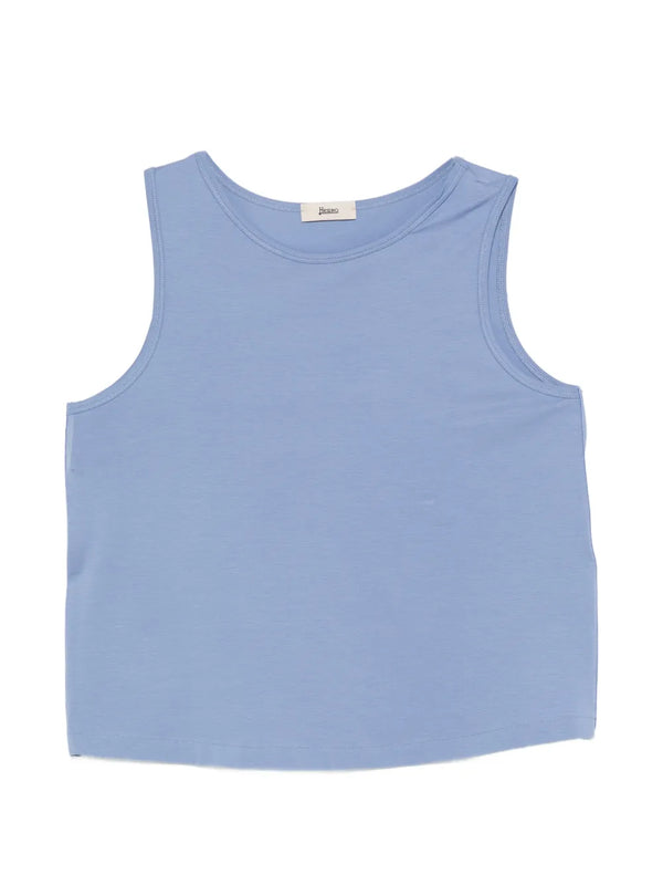 Herno Cotton 92% tank top in blue