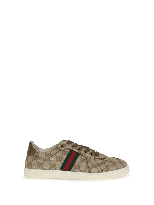 Gucci Upper: 65% polyester sneaker in beige
