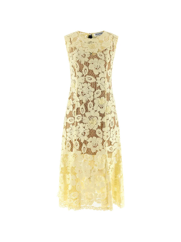 Self-Portrait Polyester 100% dress in yellow