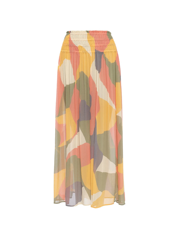 Eres Linen 100% skirt in multicolor