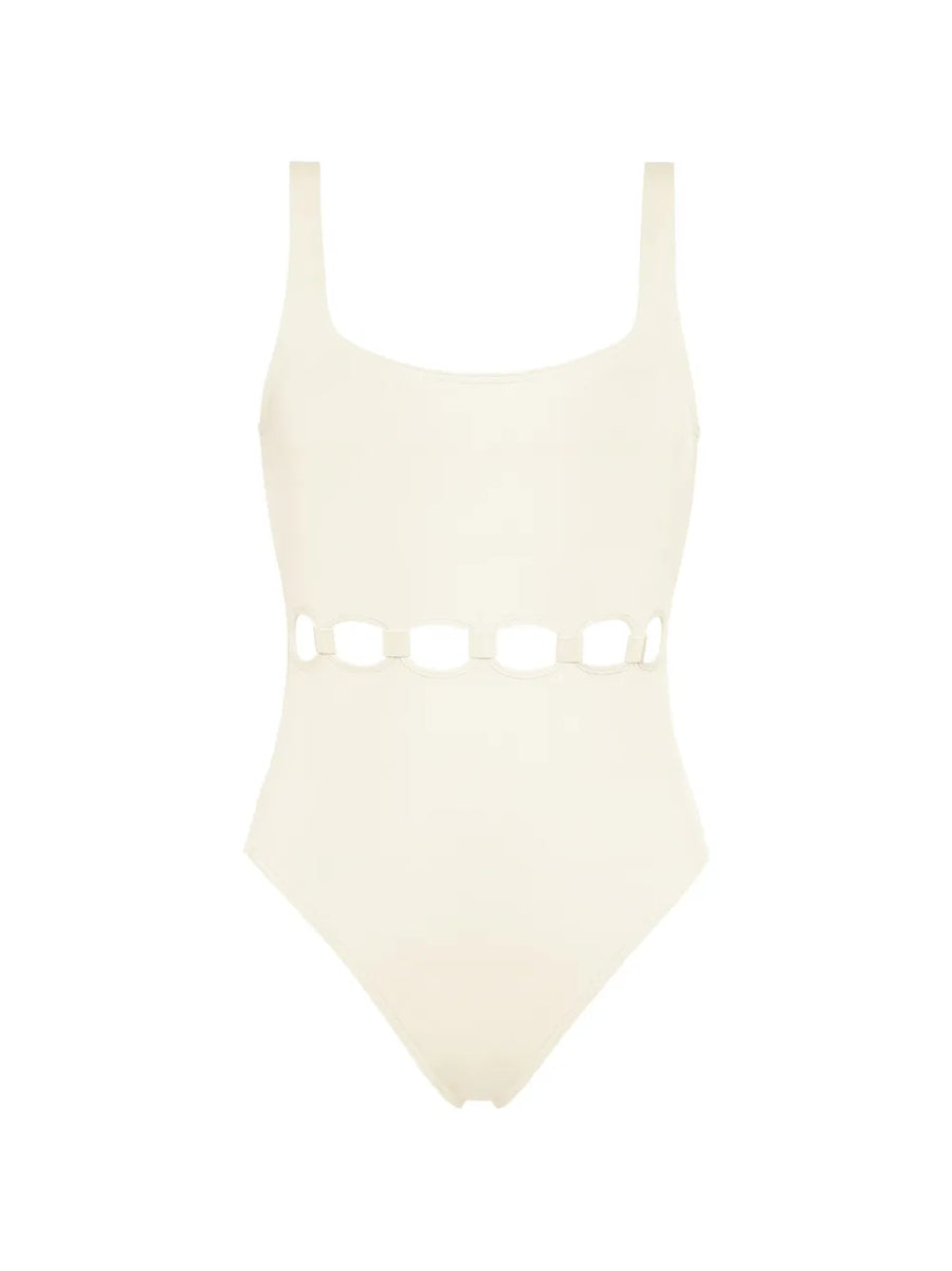 Eres Polyamide 84% one-piece swimsuit in ivory