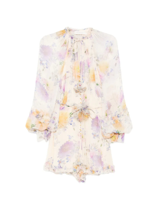 Zimmermann Viscose 100% playsuit in cream