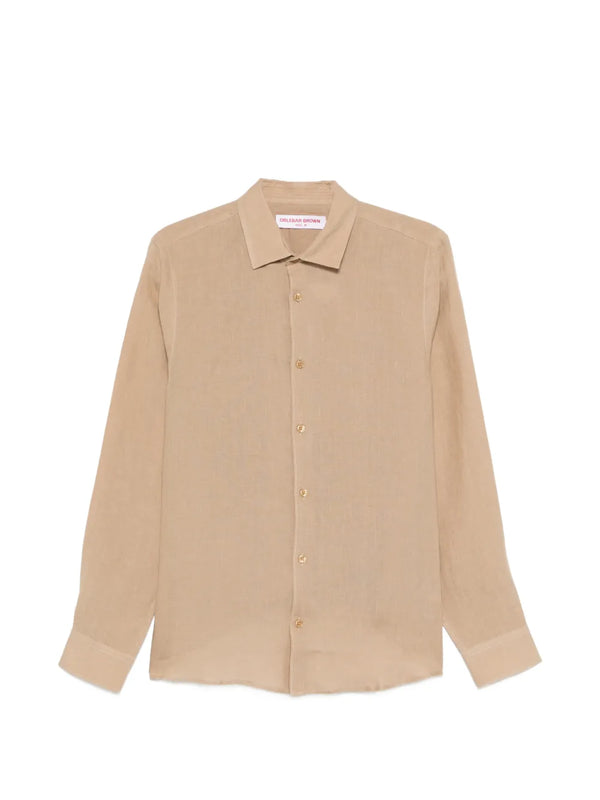 Orlebar Brown Linen 100% shirt in beige